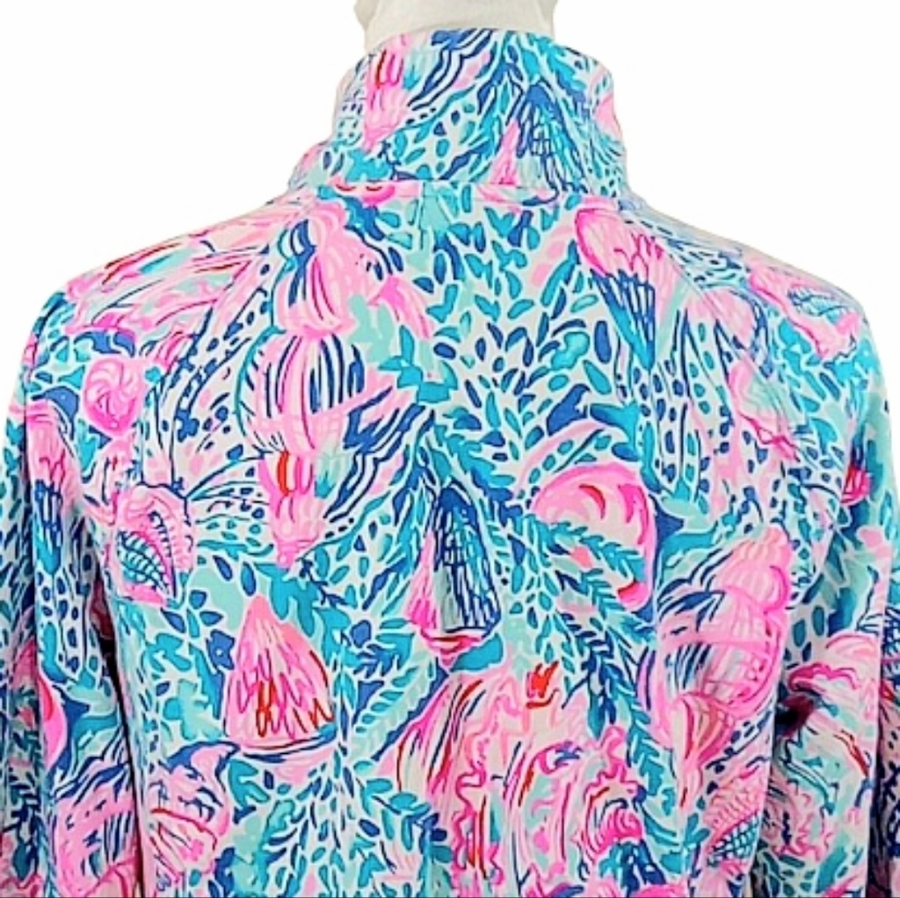 Lilly Pulitzer Skipper Popover in Treasure Trove Print Pullover UPF 50 + Size M - Picture 10 of 14